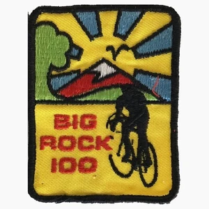 Big Rock 100 Sunrise Over Mountain Vintage Cycling Patch - Picture 1 of 3