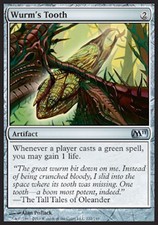 4x Worm's Tooth // NM // Magic 2011 m11 // Engl. // Magic the Gathering