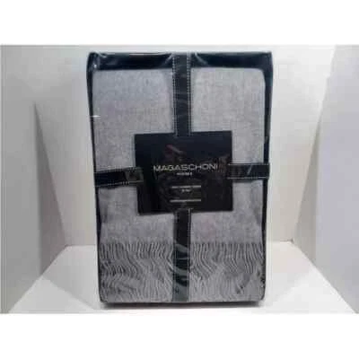Magaschoni 100% Cashmere Heathered Flannel Throw Blanket (Gray)  - Image 1 of 2