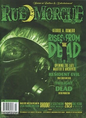 RUE MORGUE MAGAZINE | #216 JAN/FEB 2024 | RISES FROM THE DEAD | RESIDENT EVIL - Image 1 of 2