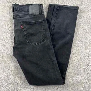 Levis 502's Jeans Mens 34/38 (Act. 34/34) Black Tapered Waterless - Picture 1 of 16
