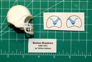1983 Boston Breakers USFL *DIECUT DECALS* & Football Gumball Helmets Custom - Picture 1 of 4
