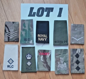 UK Forces Rank slide bundle LOT 1 - Picture 1 of 3