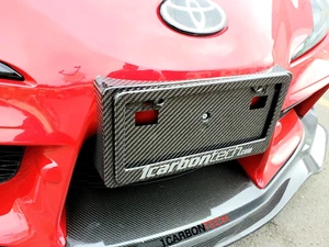KIT DE MARCO DE MATRÍCULA DE FIBRA DE CARBONO PARA TOYOTA SUPRA CR 2019-2020-2021-23-2024 - Imagen 1 de 5