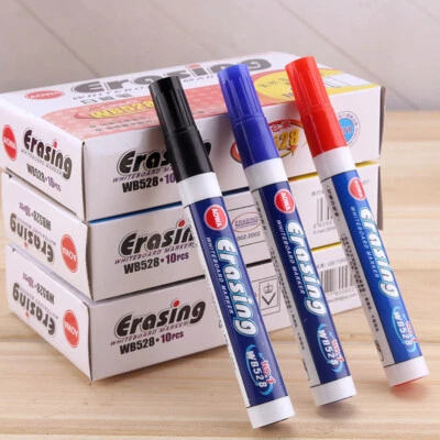 Whiteboardmarker Marker Stift 3 Farbige Einfaches Abwischen Graffiti Stift Neu - Bild 1 von 4