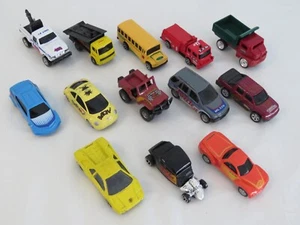 13 pc Lot Maisto Diecast Vehicles Jeep Tow Truck Firetruck VW Beetle Lamborghini - Picture 1 of 9