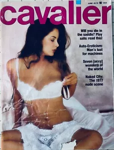 VINTAGE CAVALIER MAGAZINE JUNE 1977 NUDE ART! TORN COVER - Foto 1 di 2