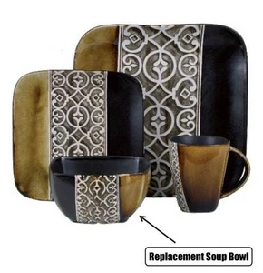 GIBSON 1 PIEZA TRE TENORI ELITE COUTURE MEDITERRÁNEO REPUESTO SOPA TAZÓN ¡NUEVO! - Imagen 1 de 2