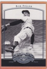 2005 UPPER DECK PAST TIME PENNANTS BASEBALL BOB FELLER #6 INDIANS NMMT+ *A3085