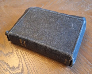 Antique Holy Bible Teachers EditionPronouncing Nelson 1900 Maps Black Leather - Bild 1 von 12