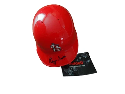 OZZIE SMITH Signed Riddell St Louis Cardinals Mini Helmet -GREAT IN PERSON AUTO - Image 1 of 4