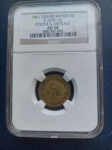 1850's PRE CIVIL WAR FOSTER & METCALF, GRAND RAPIDS MICHIGAN A/U 58.!! - Bild 1 von 16