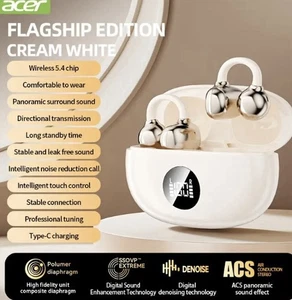 Acer Wireless Earbuds Bluetooth Kopfhörer HiFi Bass Noise Cancelling Geschenk Damen - Bild 1 von 11