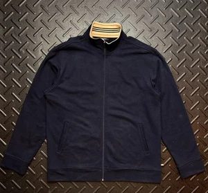 Auténtica Chaqueta Nova Burberry London Azul Marino Cremallera Completa Cuello Para Hombres Talla XL - Imagen 1 de 10