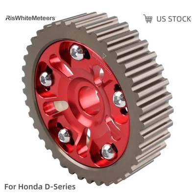 RED Adjustable Timing Gear Pulley Cam Camshaft For Honda Civic D15 CRX D16 VTEC - Изображение 1 из 4