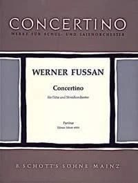 Concertino Werner Fussan Score Flute and String Orchestra Schott Music - Image 1 of 3