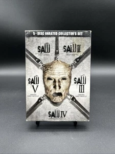 SAW Unrated Collector's Set (DVD, 2008, 5 DISCS) 1 2 3 4 5 - Mint Discs!! - Picture 1 of 4