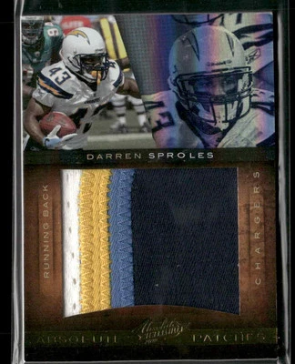 2010 Panini Absolute Memorabilia #10 Darren Sproles Absolute Patches Prime #/25 - Image 1 of 2