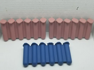 Botella de agua Molde de hielo Lote de 3 barras de silicona reutilizables con cierre NOS Foto 1 de 4