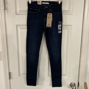 Neu mit Etikett Levi's 711 Skinny Hypersoft dunkle Waschung Medium Stretch 25 x 28 mittelhohe Leibhöhe schmal NEU 0 - Bild 1 von 5