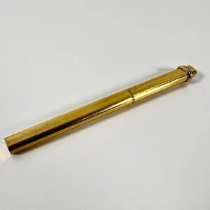 Must de Cartier Trinity Vendôme Ballpoint Pen – Gold Plate, Pinstripe, 1980's - Picture 1 of 9