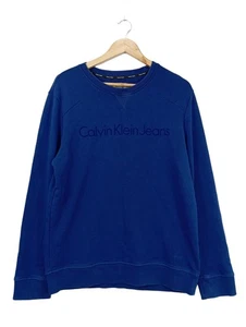 CALVIN KLEIN JEANS Felpa Donna Tuta da ginnastica Taglia IT 46 blu stile casual - Foto 1 di 5