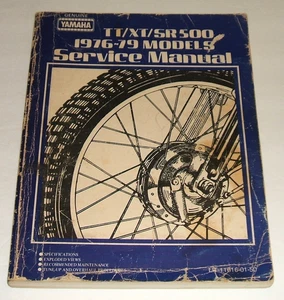 Manual de servicio Yamaha Tt500 Xt500 Sr500 1976-1979 Tt Xt Sr 500 taller de reparación - Imagen 1 de 9