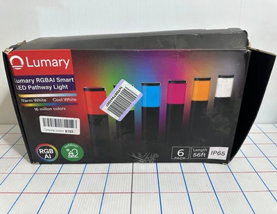 Lumary RGBAI LED Smart Pathway Light 6 Pack Length 56ft IP65 Model L-PL56A1 - Image 1 of 4