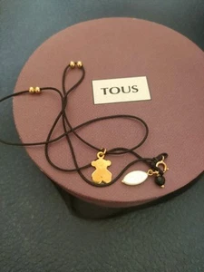 TOUS K18 Gold Bear Necklace Vintage elegant Fashion Accessories D842 - Imagen 1 de 10