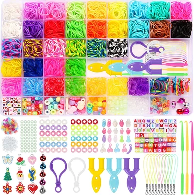 BESUCHE DEN LUZOON-STORE LUZOON 2800+ Loom Bänder Set, 36 Farben Armbänder Selber Machen Gummibänder
