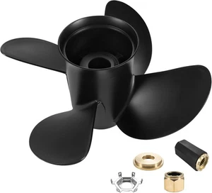 Upgrade OEM 14x19-4B Boat Propeller fit Mercruiser Alpha One &Mercury black - Picture 1 of 8