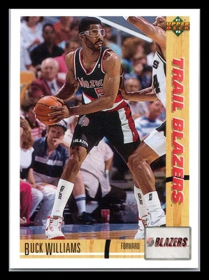 Trail Blazers Buck Williams Portland 1991-92 Upper Deck #353 Foto 1 de 2