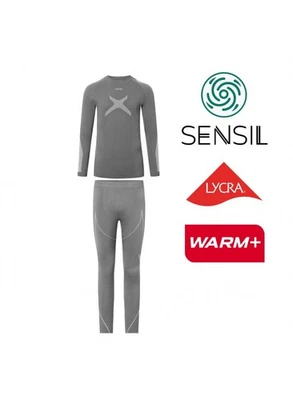 Conjunto de ropa interior térmica gris Viking Primeone capa base -20°C Sensil Bodyfresh Foto 1 de 3
