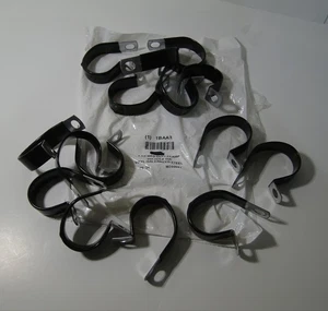 (15) 1-1/2" Galvanized Vinyl Coated Closed Clamps for Tubing and Wiring - (15) - Bild 1 von 3