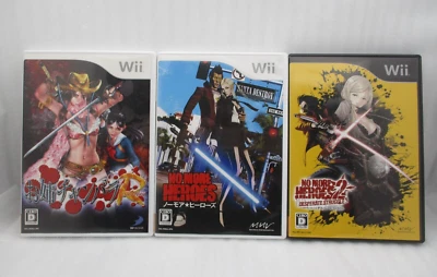 Nintendo Wii NO MORE HEROES 1, 2 & Onechanbara Revolution 3Games Japan import - Image 1 of 4