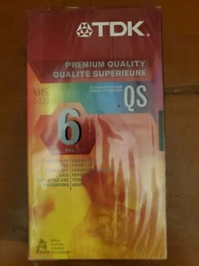 TDK QS T-120 Blank VHS Tape. 6 Hr EP Recording Factory Sealed New - Bild 1 von 3