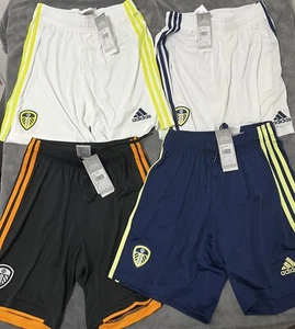 Leeds United Shorts Bundle Size Men’s Small Adidas Shorts Set Of 4 Pairs *NEW* - Picture 1 of 14