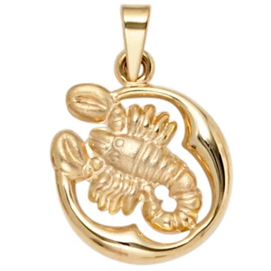 JOBO Anhänger Sternzeichen Skorpion 375 Gold Gelbgold matt Sternzeichenanhänger - Picture 1 of 1