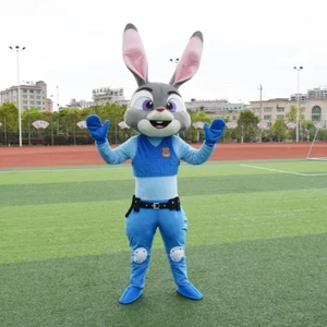 Judy Rabbit Mascot Costume Adults Party Dress Fancy Cosplay Anime - Picture 1 of 3