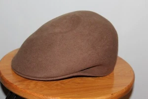 Stetson Brown Wool Cabbie Cap Newsboy Hat - Size M EUC - Picture 1 of 5
