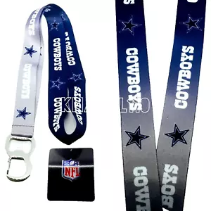Dallas Cowboys NFL Keychain & Bottle Opener Lanyard - Picture 1 of 4