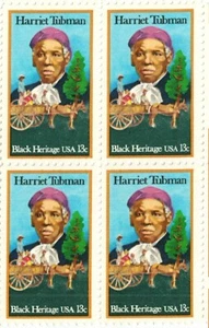 HARRIET TUBMAN--Block of 4 1978 Collectible Stamps--FREE SHIP - Picture 1 of 1