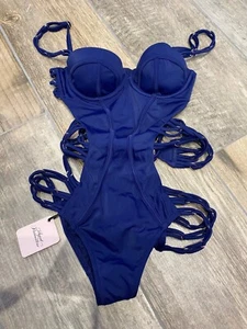 Costume da bagno Agent Provocateur blu "MONTANA" - 36B - Nuovo con etichette! - Foto 1 di 6