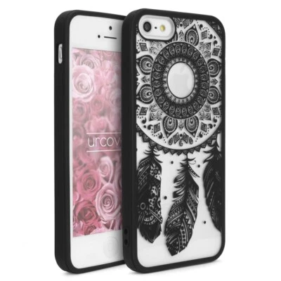 Urcover® Funda iPhone 6 Diseño Carcasa Pluma Backcase  Vidrio Protector - Imagen 1 de 4