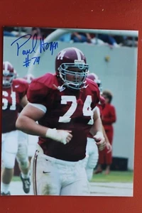 PAUL HOGAN SIGNIERTES ALABAMA FOOTBALL 8 X 10 FOTO - MACHEN SIE EIN ANGEBOT!! - Bild 1 von 1