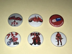 1" SET 6 AKIRA ANIME ANSTECKNADEL BUTTON PINS PINBACK [P500] - Bild 1 von 2