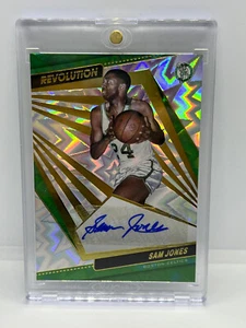 2021-22 Panini Revolution Sam Jones Fractal Auto Card /100 Celtics - Picture 1 of 1