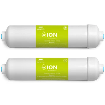 Deionization Water Filter Replacement – RO DI Mixed Bed Purifier – Inline 2 Pack - Image 1 of 4