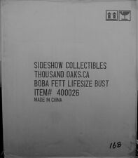 2010 Sideshow Collectibles BOBA FETT Life Size Bust Never Removed from box #168