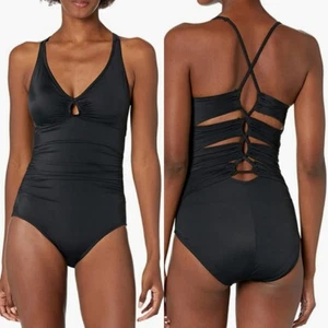 *NUEVO SIN ETIQUETAS* Traje de baño de una pieza Coastal Blue Control - Negro - XLarge - Imagen 1 de 9